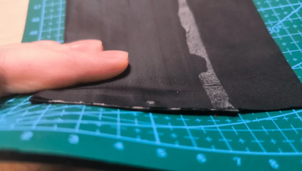 A sensor sheet on the cutting mat